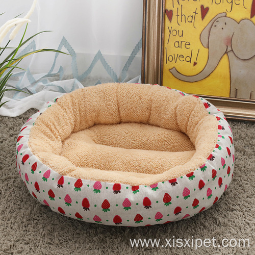 new eco-friendly warm soft luxury round dog beds